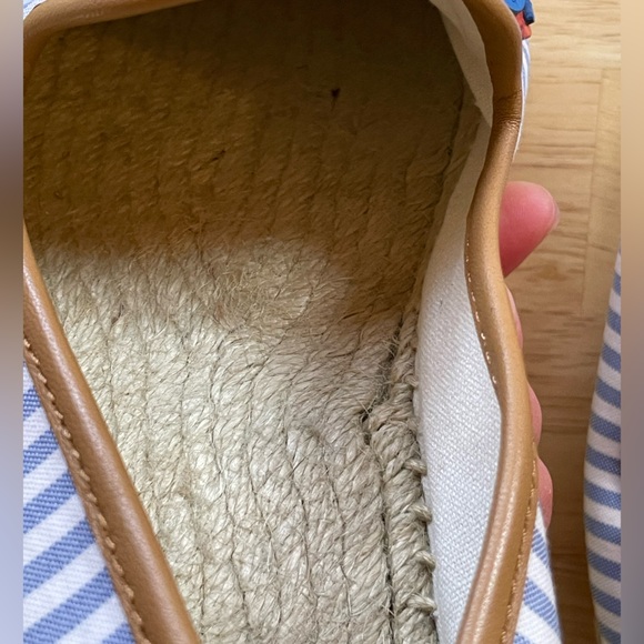 Tory Burch Crab 🦀 & Shell 🐚 Espadrilles Worn Once Size 9 - Picture 7 of 9